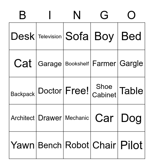 Talktime Bingo Card