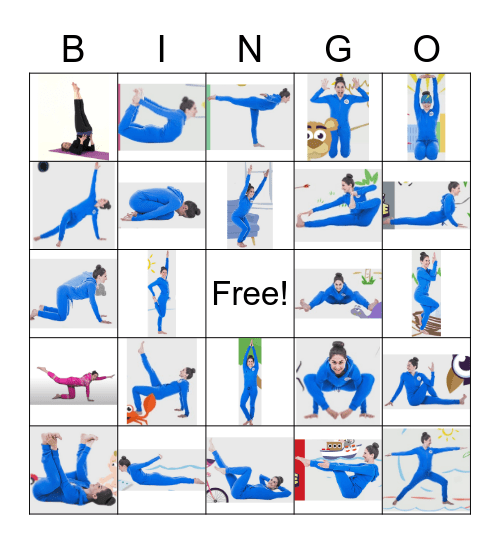 Cosmic Kids Yoga Bingo Card