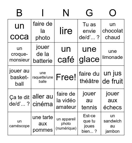 Vocab ch 1 part 2 Bingo Card