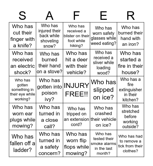 "Courageously Protecting Yourself And Others Daily!" Bingo Card