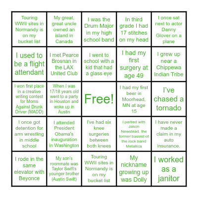 CompleteRx Bingo Card