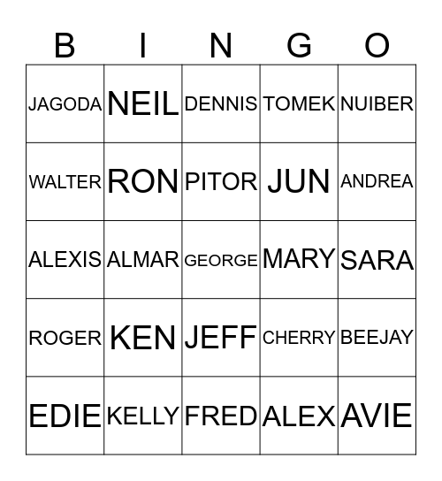 Linwell Gardens Christmas Bingo Card