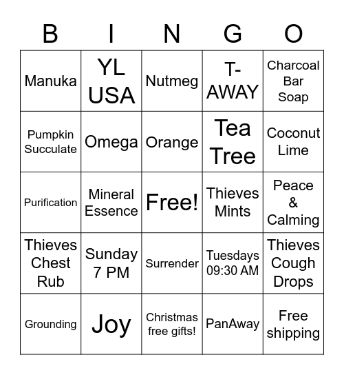 September is here! Bingo Card