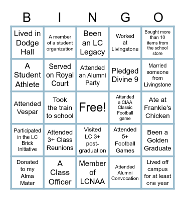 Class Bingo 1980 Bingo Card