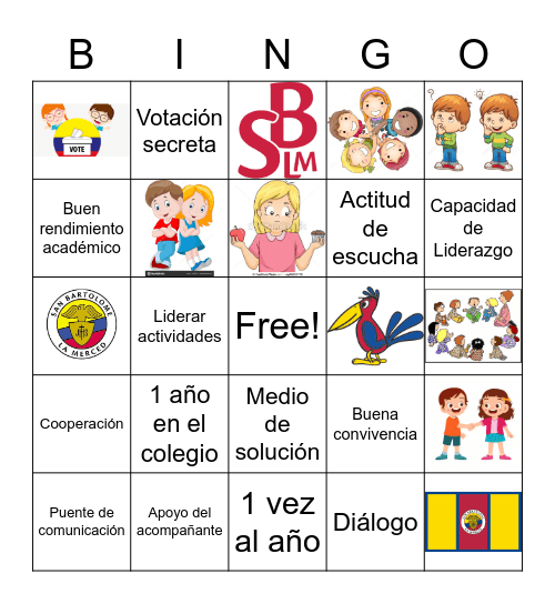 CONSEJO DE CLASE Bingo Card