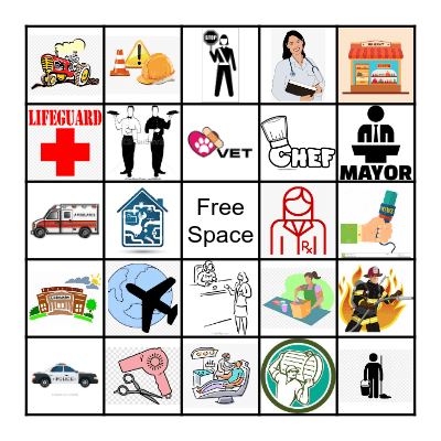 Community Helpers Bingo Card