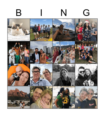 Engagement party Bingo Card