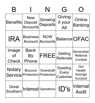 Teller BINGO Board Bingo Card