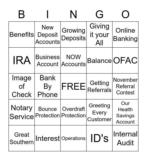Teller BINGO Board Bingo Card