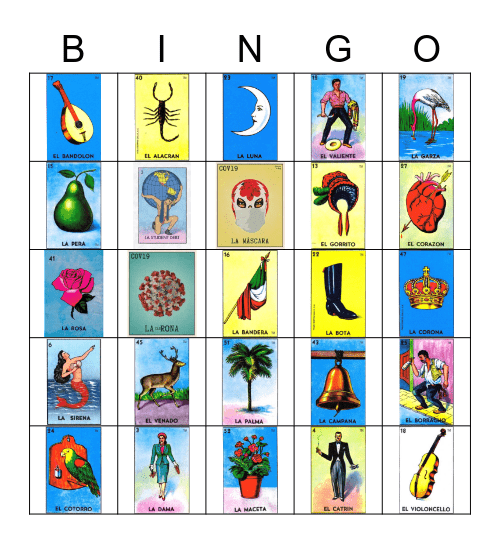 Loteria Bingo Card