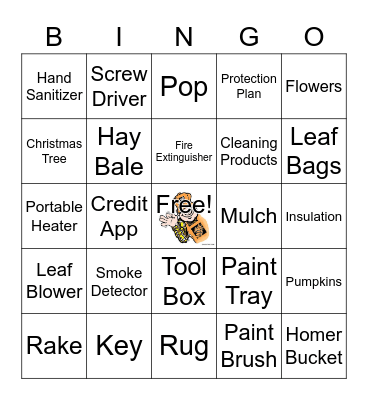 CAM & Friends Bingo Card