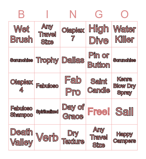 October Retail Bingo Card