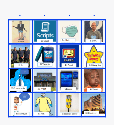 Language Services Loteria Bingo Card