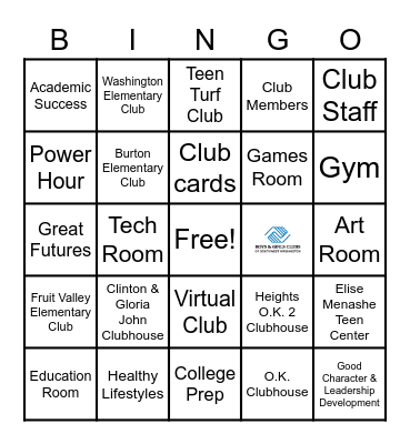BGC Bingo Card