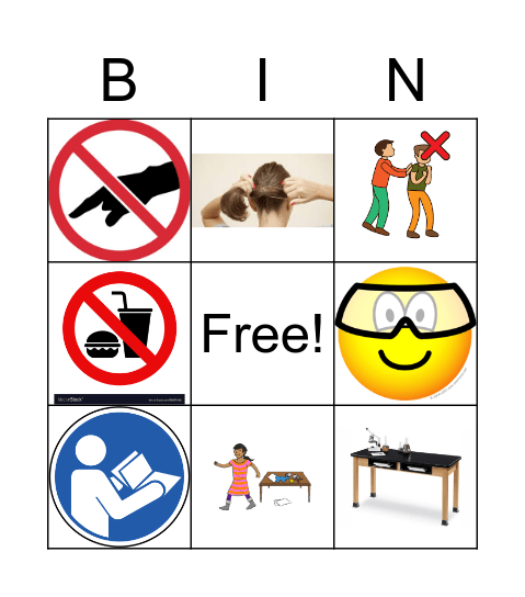Lab Rules BINGO! Bingo Card