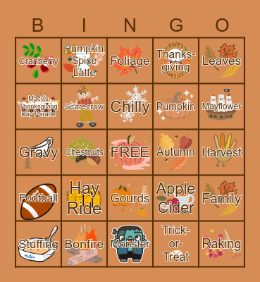 FALL Bingo Card