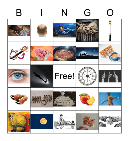 TS Eliot  Bingo Card