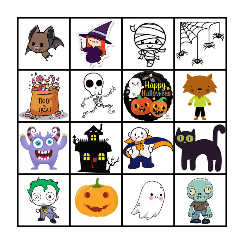 Halloween Bingo Card