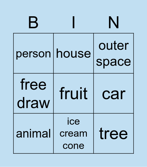 Henry's Bingo Card Bingo Card