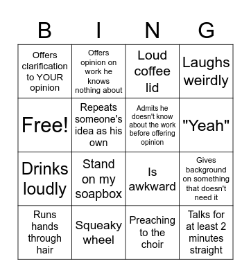 Jon Bingo Card
