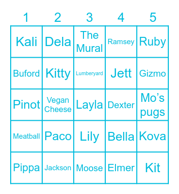 Ne-Bingo Card