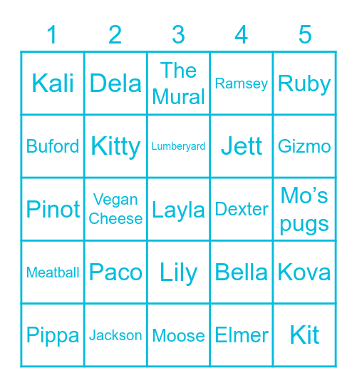 Ne-Bingo Card