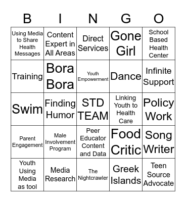 #DreamTeam Bingo Card