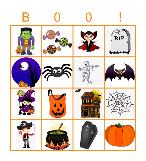 HAPPY HALLOWEEN Bingo Card