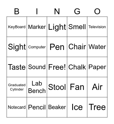 What's the Matter? Bingo Card