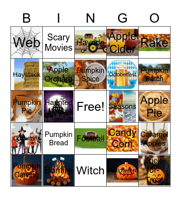 Fall BINGO Card