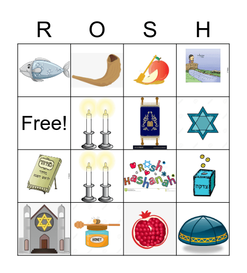 ROSH HASHANAH BINGO Card