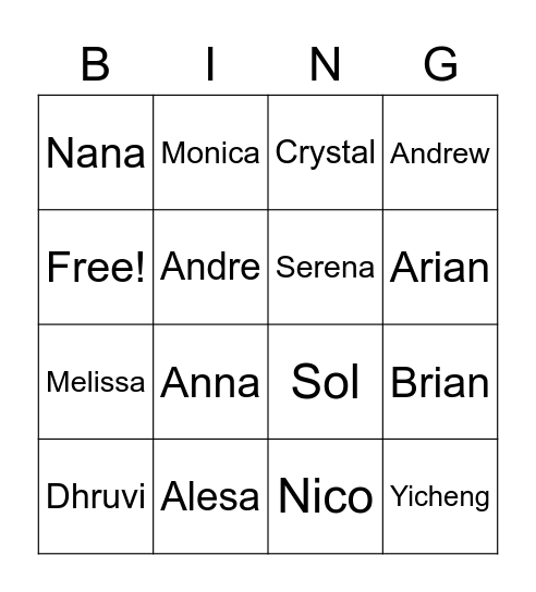 Ascend New Member Kickoff! Bingo Card