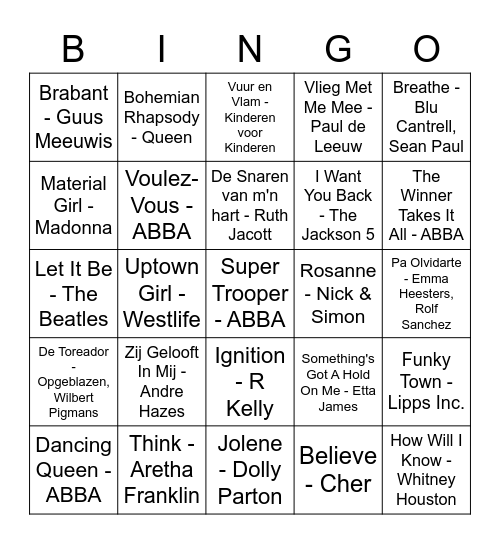 Sannie's Bachelor!! Bingo Card