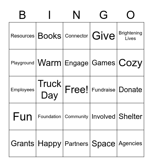 FUNdation Day BINGO Card