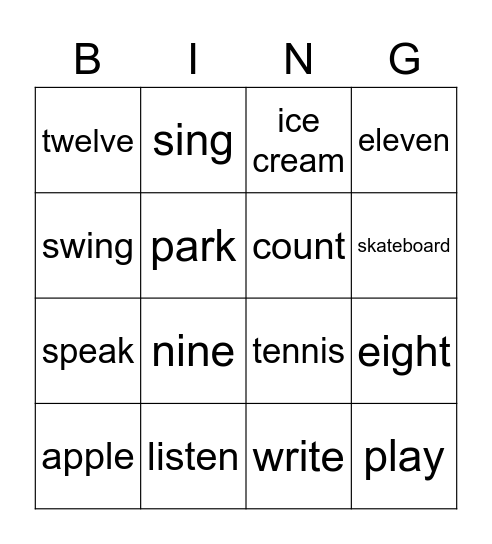 BINGO! Bingo Card