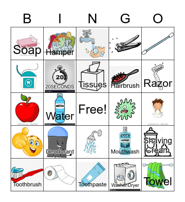 Healthy Hygiene Bingo! Bingo Card