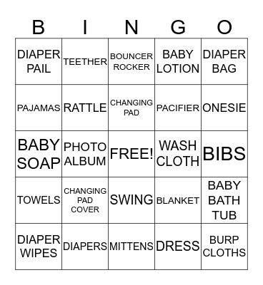 Lil' Pumpkin Bingo Card