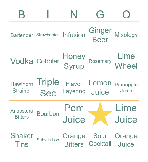 HODDE BROS | Boozy Bingo Card