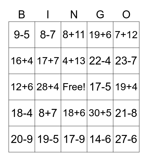 9/17/20 Bingo Card