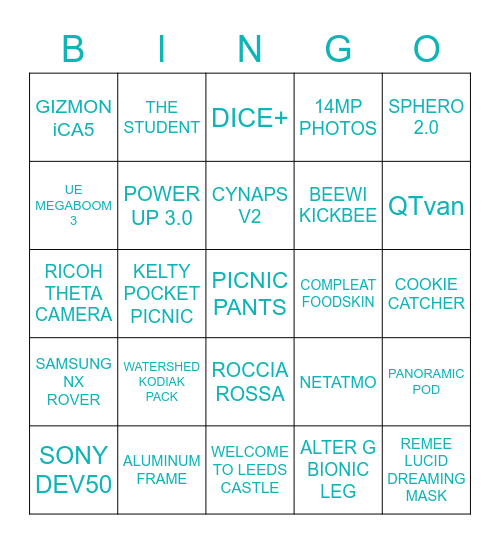 IGG September Birthday Celebration Bingo Card