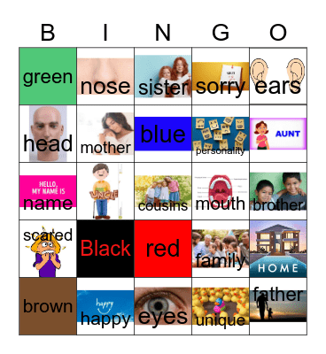 Who Am I? Bingo Card
