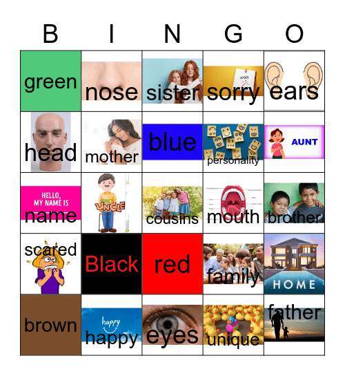 Who Am I? Bingo Card