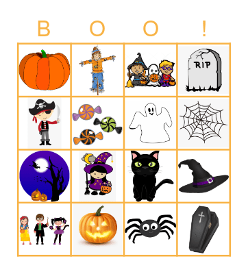 HAPPY HALLOWEEN Bingo Card