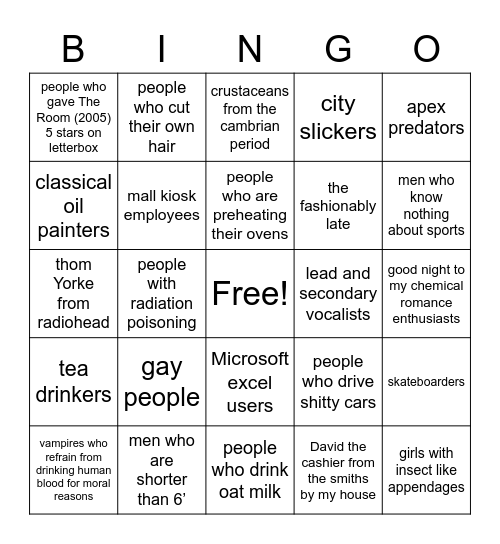 Good Day To... Bingo Card