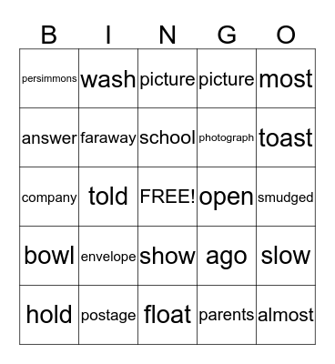 Dear Juno Bingo Card