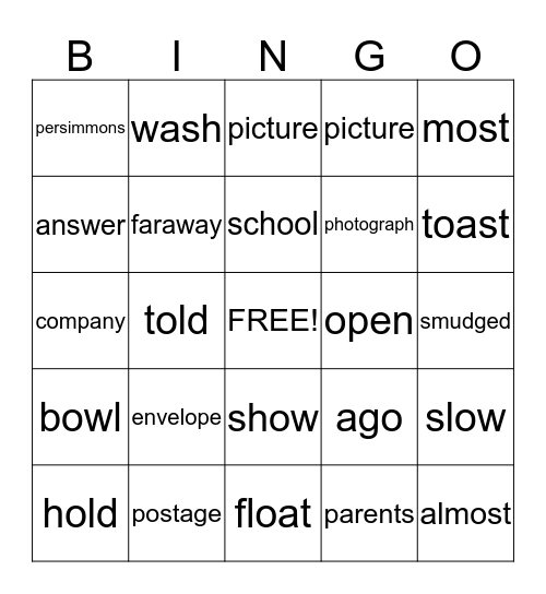 Dear Juno Bingo Card