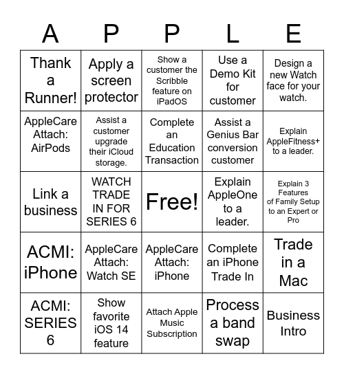 Launch Bingo! Bingo Card