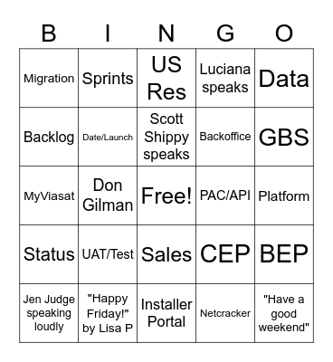 Governance Bingo 9.18.2020 Bingo Card