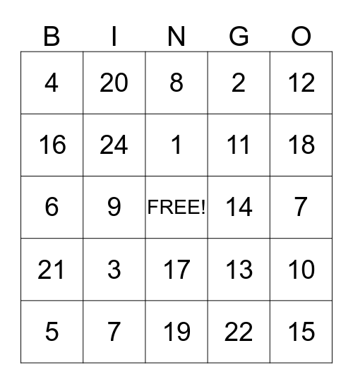 Bing-O-Get to Know You! Bingo Card