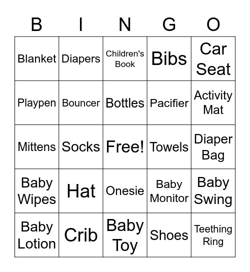 LAIDYN'S BINGO Card